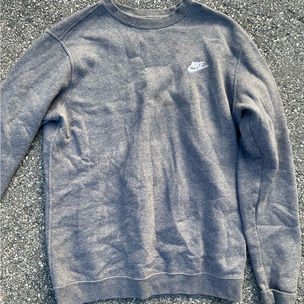 Nike Women's Gray Crewneck Sweater